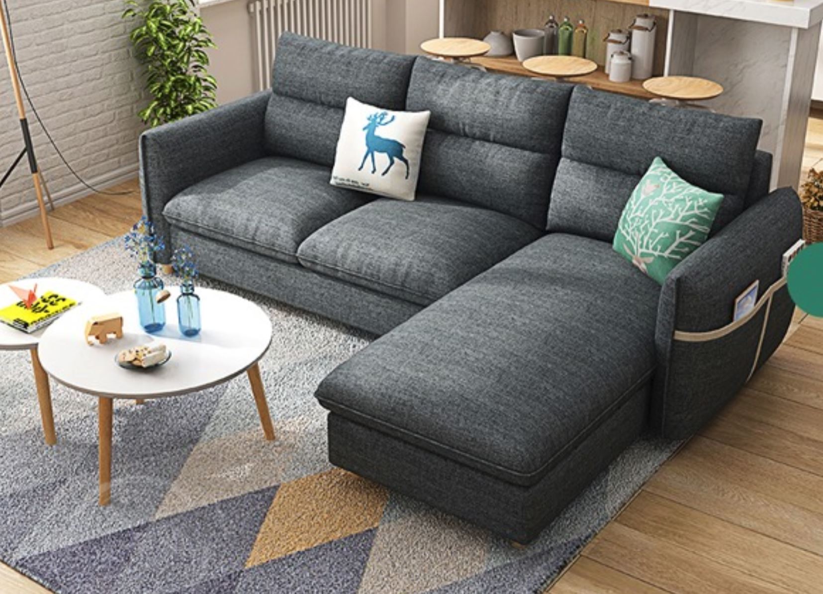 PIETRO Modern Nordic Fabric Sofa