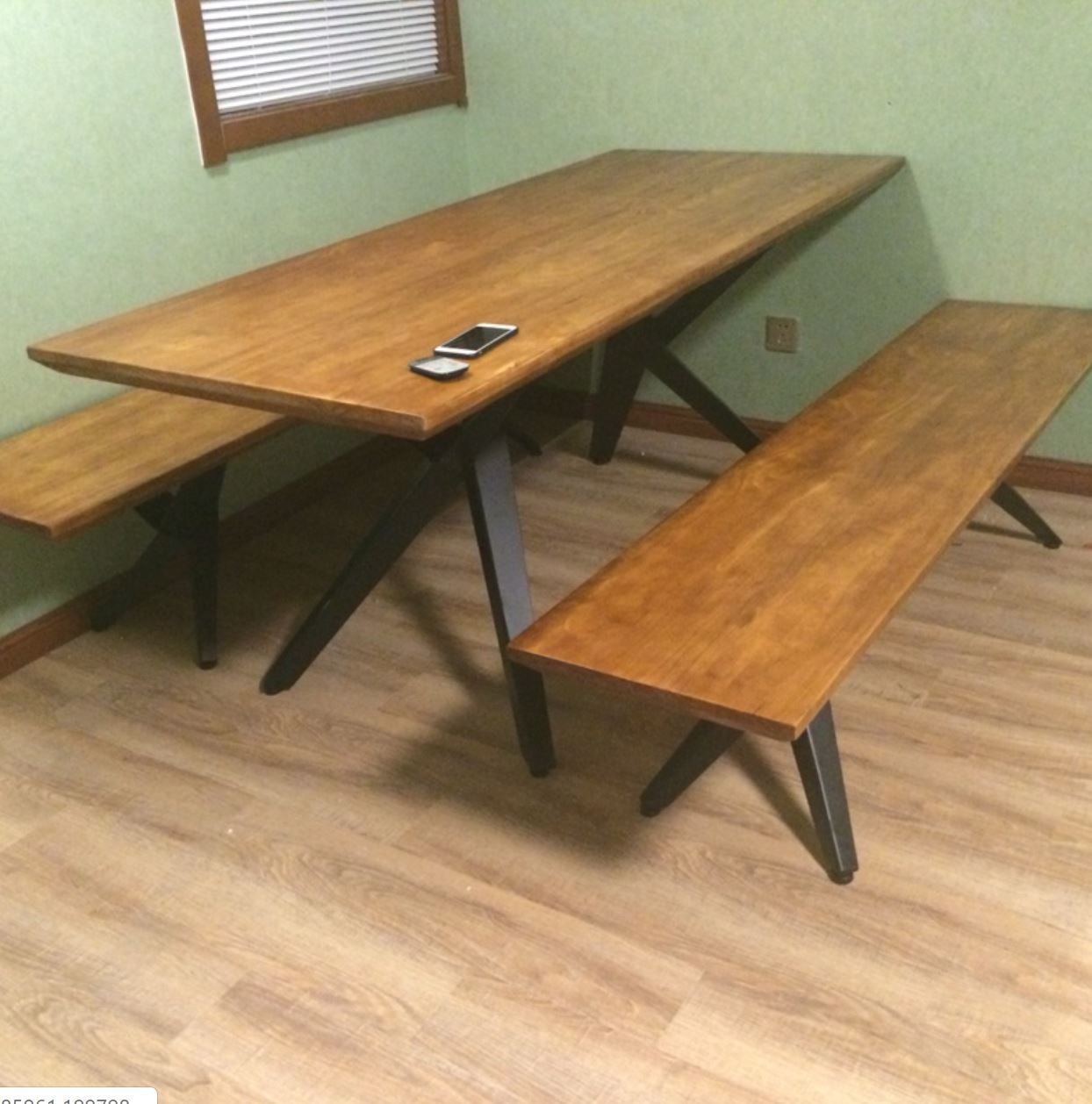 SCARLETT Modern Rustic Dining Table