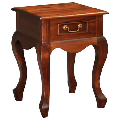 1 Drawer England Queen Anne Lamp Table TWS899LT-001-QA Mahogany or Chocolate Colour