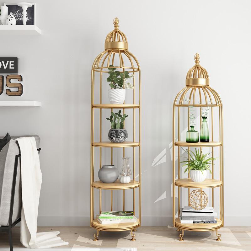 ADORJAN Quirky Bird Cage Display Stand / Cabinet