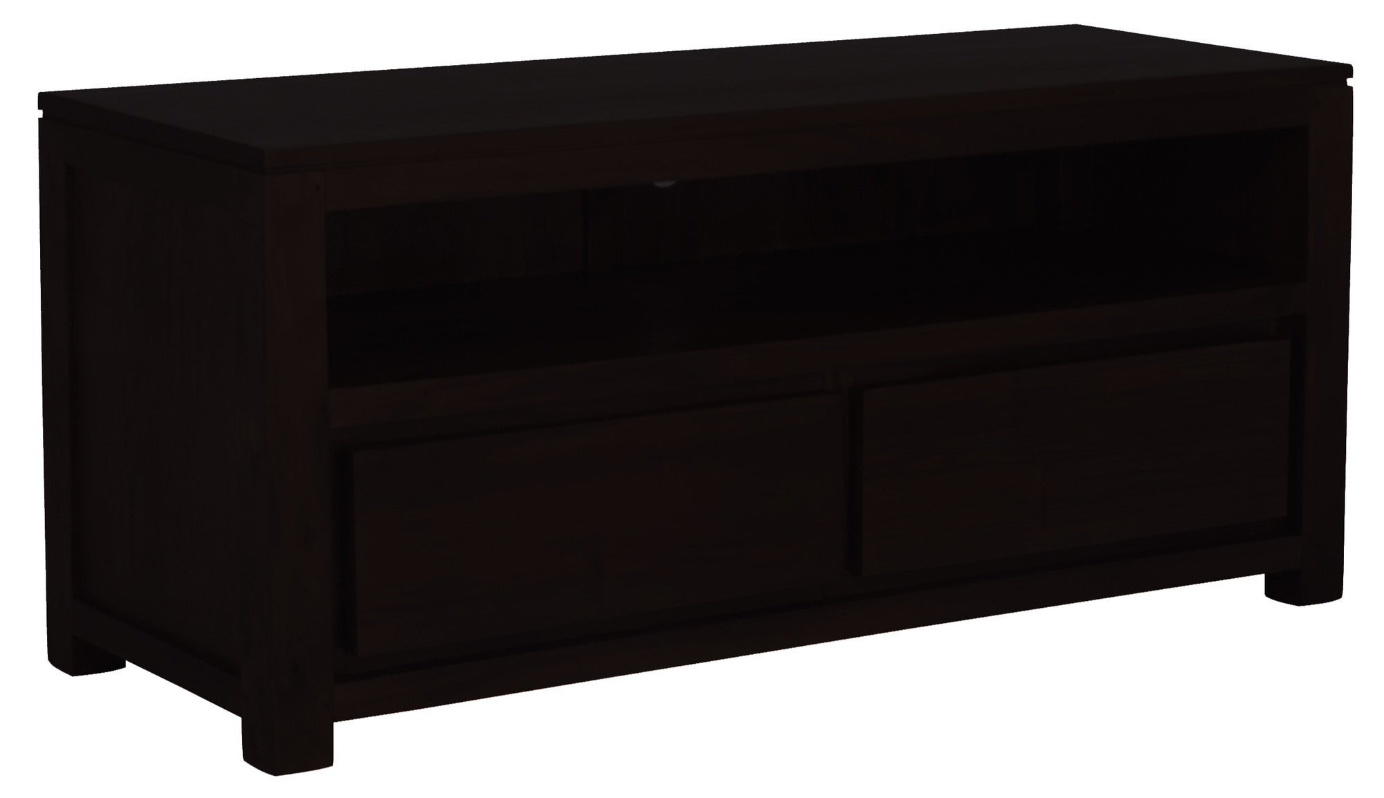 Scandinavia Solid Teak Timber Bottom Drawer 120cm TV Console Unit Stand - Light Pecan TWS899EU-002-TA-LP_1