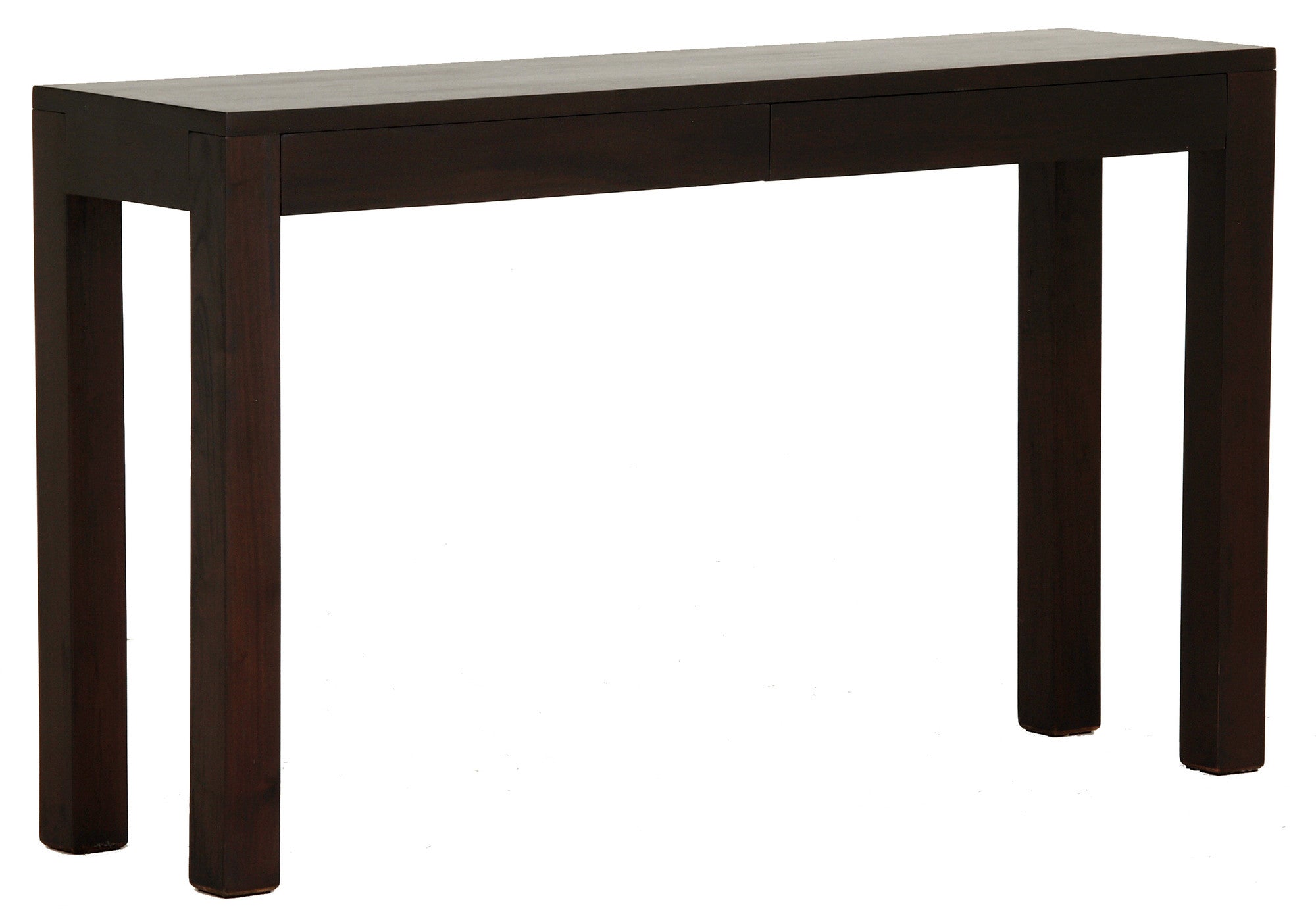 Scandinavia Writing Desk Solid Teak Timber 2 Drawer 130cm Sofa Table - Light Pecan TWS899ST-002-TA-LP