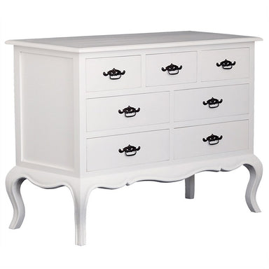 Eiffel Solid Wood Timber Chest of Drawers Commode 7 Drawer Lowboy, White TWS899TB-007-FP-WH_1