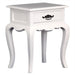 Eiffel Solid Wood Timber Single Drawer Bedside French Lamp Table - White TWS899LT-001-FP-WH_1