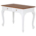 England Queen Anne 2 Drawer Writing Desk TWS899 Two Tone Caramel and White Color