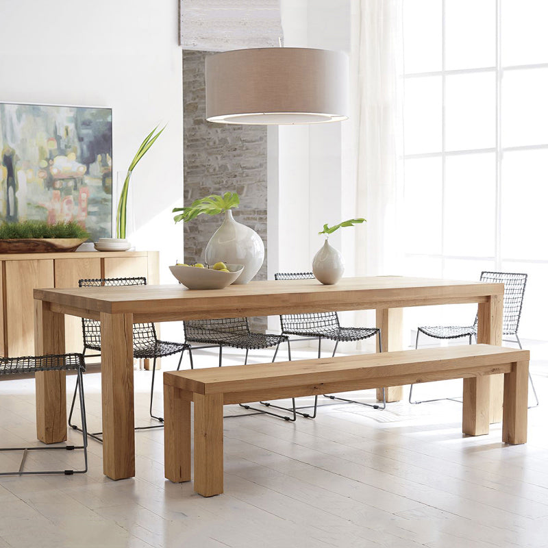 NATALIA Solid Wood Dining Table / Bench Scandinavian Nordic ( 6 Size )