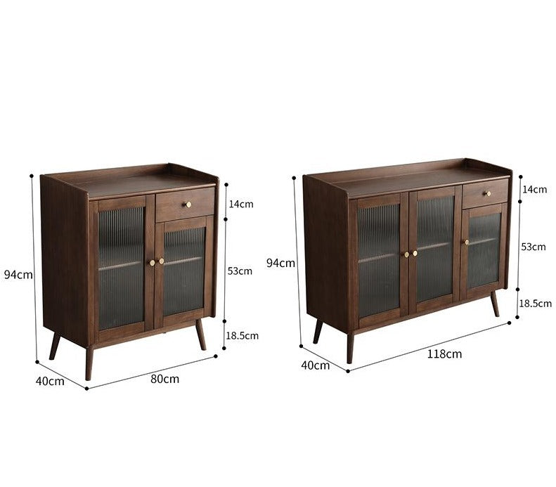 SAMUEL Solid Wood Wine Cabinet Sideboard Kitchen Storage