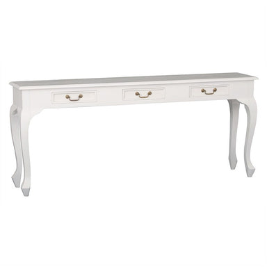 QueenAnne Solid Wood Timber 3 Drawer 180cm French Console Sofa Table - White TWS899ST-003-QA-WH_1