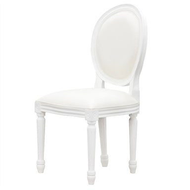 QueenAnne Wood Timber Round Back Dining Chair, White TWS899CH-000-RD-QA-WH_2