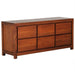 Scandinavia Solid Teak Timber 6 Drawer Dresser Chest of Drawers Cabinet, Light Pecan TWS899SB-006-TA-LP_1