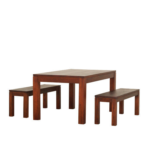 Scandinavian 3 Piece Dining Table 150 x 100 cm and Benches Package Set TWS899DT150 x 100 cm
