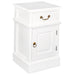 Tasman Wood Timber French Bedside Table, Lamp Table White TWS899BS-101-PN-WH_1
