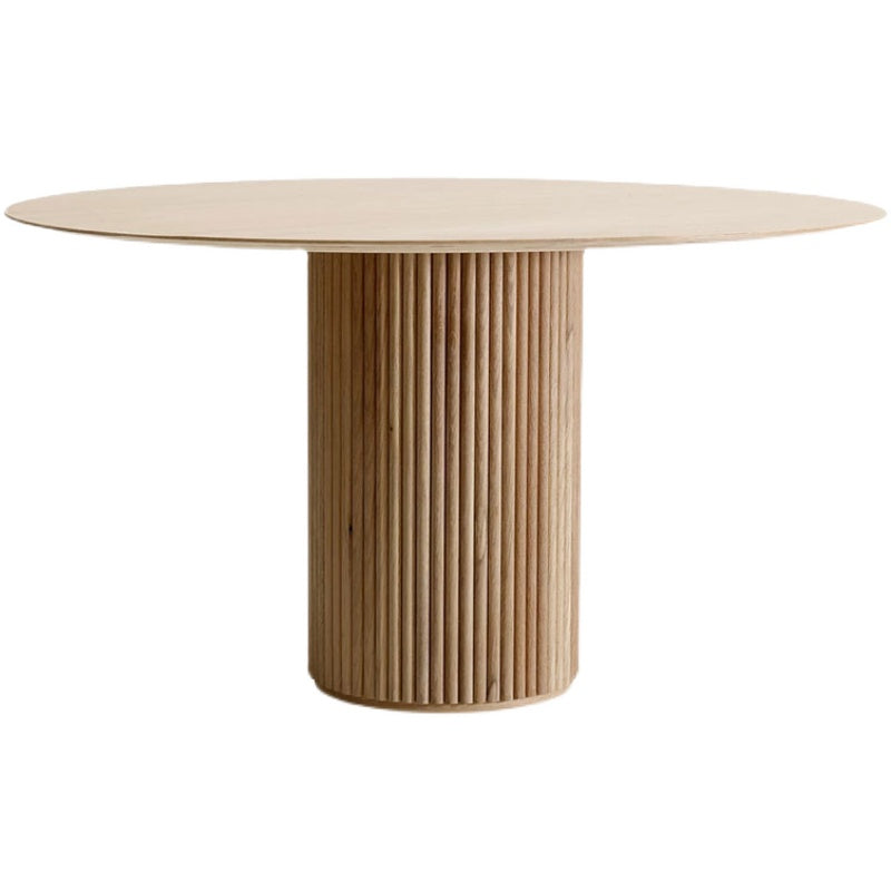 JAYLA NEW YORK REGIS Minimalist Round Dining Table Solid Wood